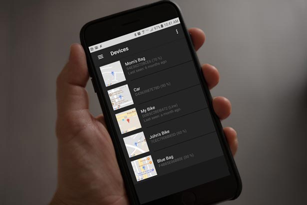 Trakkit App on Android showing multiple Trakkits Trakkit App on Android showing multiple Trakkits