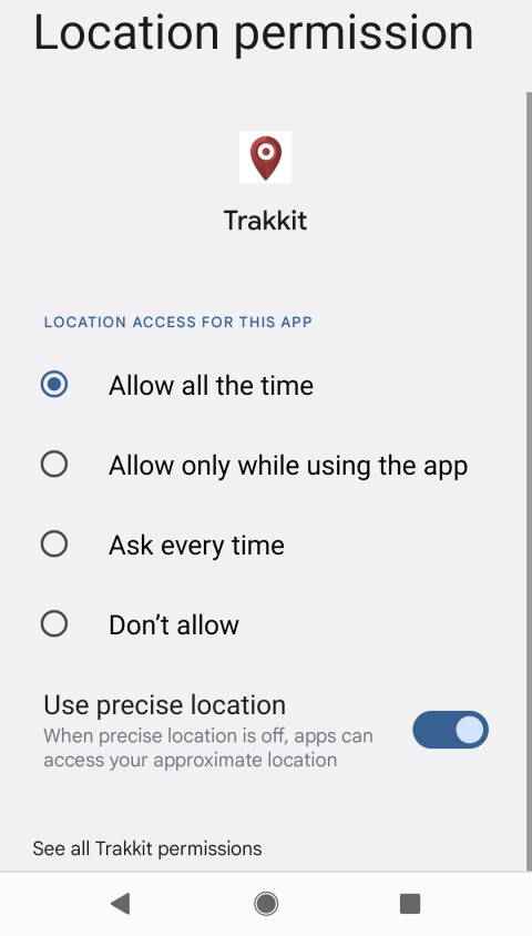 phone tracking app permissions