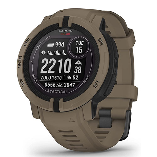 Garmin Instinct 2 Solar - Tactical Edition with Unlimited Battery Life