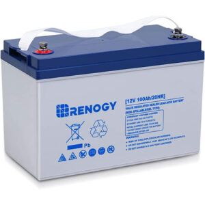 Best RV Battery for Safety: Renogy 12V 100AH Hybrid Gel Battery