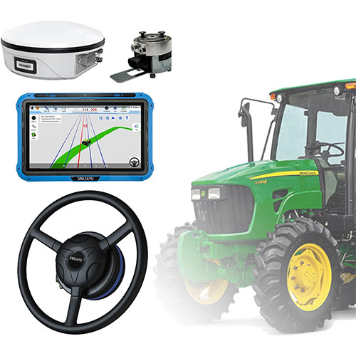 Entry Level MYACUC Tractor GPS Navigator - 7 Inch Touch Screen GNSS System For Farming, Plowing & Spraying Light Bar