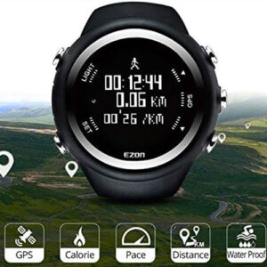 EZON GPS Running Watch with Speed Distance Pace Alarm and Calorie Counter and Stopwatch