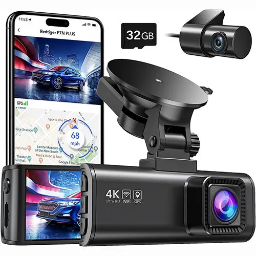 These Front & Rear Dash Cams Even Record Nighttime Video