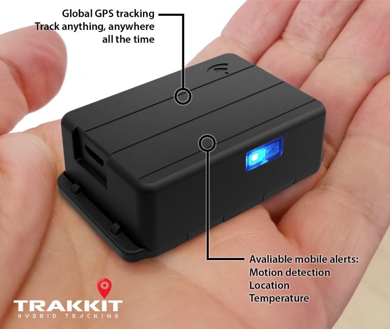 Trakkit GPS in Hand Trakkit GPS in Hand