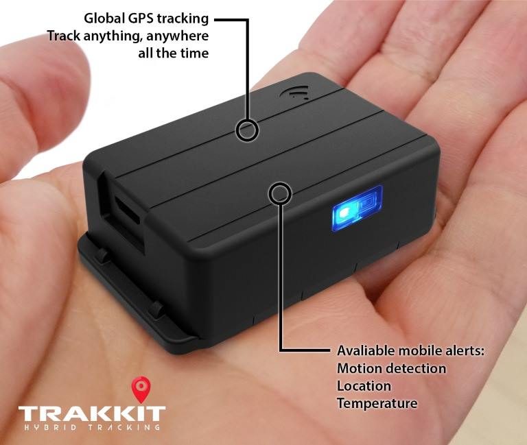 Trakkit GPS in Hand Trakkit GPS in Hand